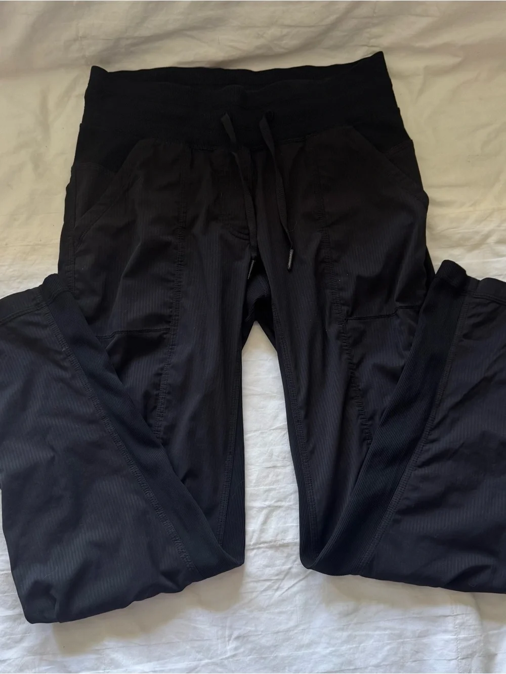 Lululemon Dance Studio Mid-Rise Pant Regular Size 6 Black Drawstring Waist